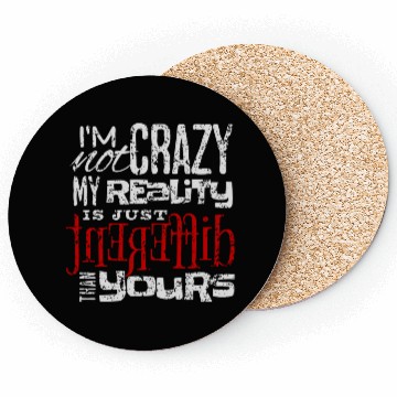 Discover Different Reality Typography Lettering Coasters