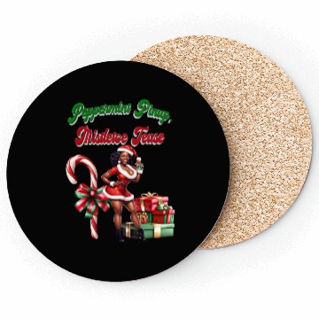 Discover Peppermint Pinup, Mistletoe Tease Coasters
