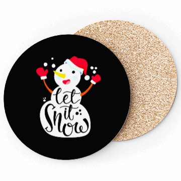 Discover Christmas snowman. Coasters