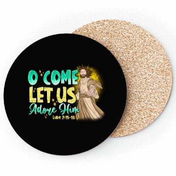 Discover O Come Let Us Adore Him Coasters