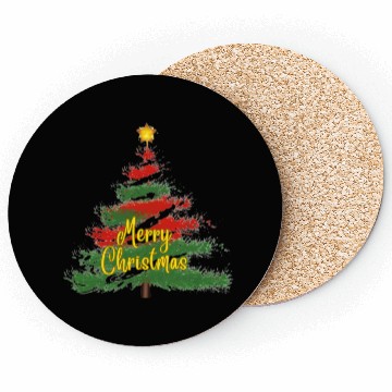 Discover Watercolor Christmas Tree Coasters