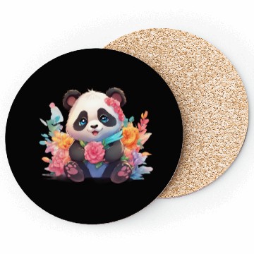 Discover Bamboo Bliss Baby Panda Coasters