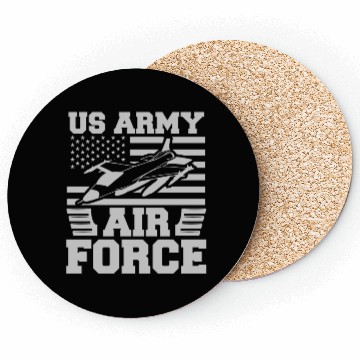 Discover US Flag Airplane Patriotic American Pilot Coasters