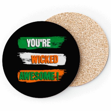 Discover You're Wicked Awesome Graphic Coasters
