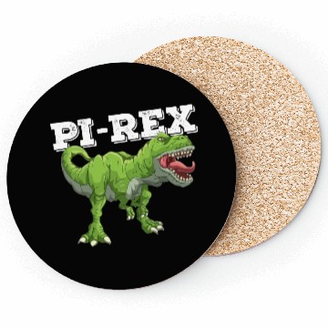Discover Pi Rex Day Dinosaur Math Mathematics Coasters