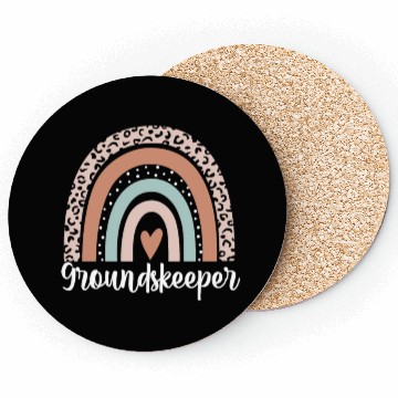 Discover Groundskeeper Rainbow Leopard Funny Groundskeeper Coasters