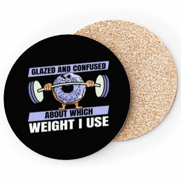 Discover Fitness Donut Funny Donut Gym Coasters