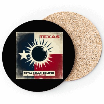 Discover Texas Total solar eclipse 2024 Coasters