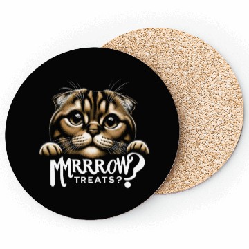 Discover Scottish fold More Treats 27 - Cute realistic cat Coasters