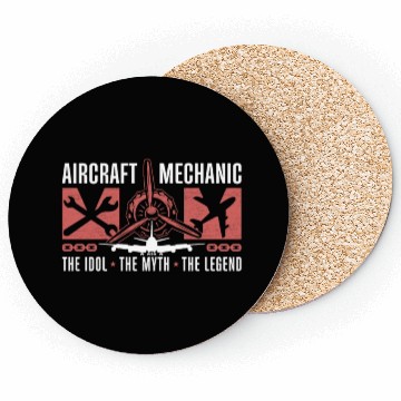Discover Aircraft Mechanic Mom The Idol Airplane Engineer Coasters