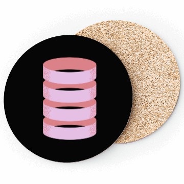 Discover Cylinder Modern Neon Shape Coasters