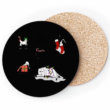 Discover Holidays are Exhausting. Merry Christmas! Coasters