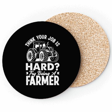 Discover Try Being A Farmer Tractor Funny Farmer Gift Coasters