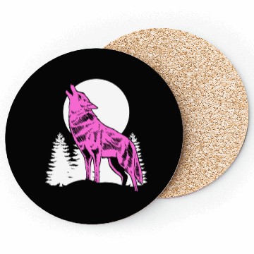 Discover Mountain Wolf Furry Owner Gift Coasters