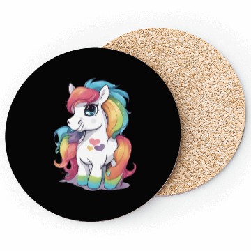 Discover Rainbow Baby Pony Coasters