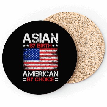 Discover Asian American US Flag Coasters