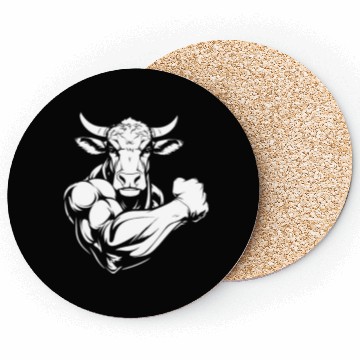 Discover Workout Gym Cow Coasters