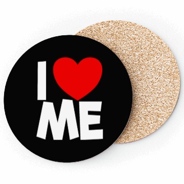 Discover I Love Me Red Heart Self Love Affirmation Coasters