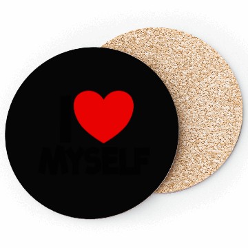 Discover I Love Myself Red Heart Self Love Affirmation Coasters