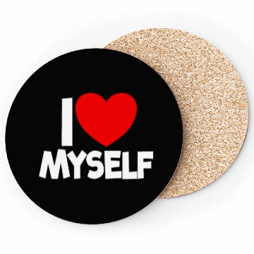 Discover I Love Myself Red Heart Self Love Affirmation Coasters