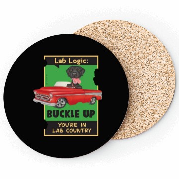 Discover Black Lab Logic Coasters