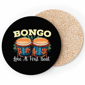 Discover Bongo Player Musical Instrument Musician Coasters