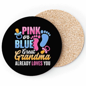Discover Gender Reveal For Great Grandma Coasters