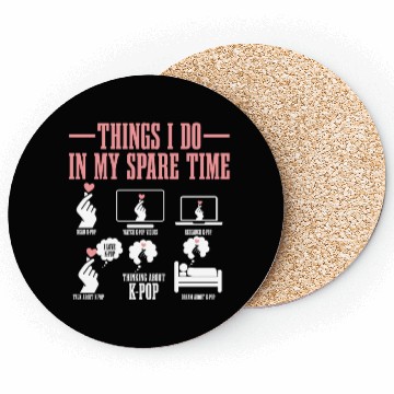 Discover K-Pop Fan Gift Korean Pop Music Funny Coasters