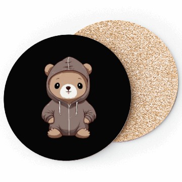Discover cute cartoon anime otter wearing Coasters