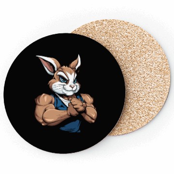 Discover Workout Gym Rabbit Coasters