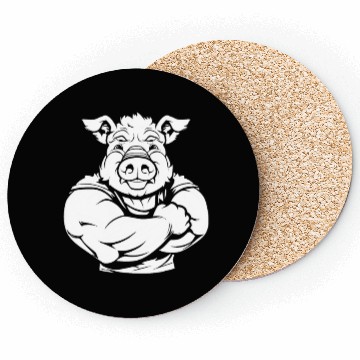 Discover Workout Gym Pig Coasters