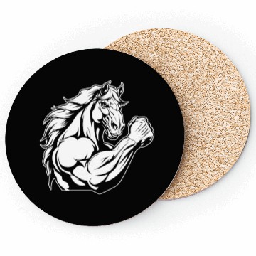 Discover Workout Gym Horse Coasters