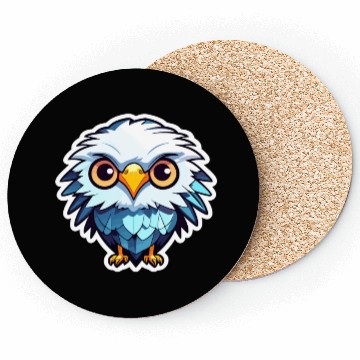 Discover Eagle Bird Illustration Coasters