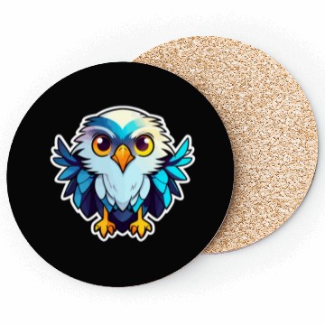 Discover Eagle Bird Illustration Coasters
