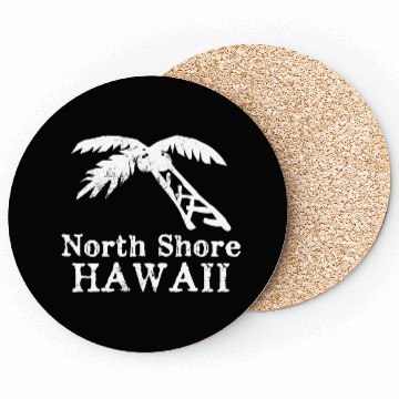 Discover North Shore Hawaii Palm Tree Souvenirs Gifts Coasters