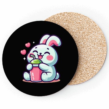 Discover Rabbit Bubble Tea Kawaii Coasters
