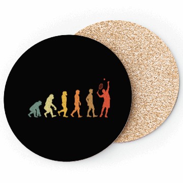 Discover Tennis Evolution vintage retro Coasters