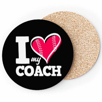 Discover Funny Baseball Trainer Gift I Love My Trainer Coasters