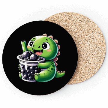Discover Boba Tea Dragon Kawaii Coasters