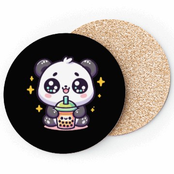 Discover Panda Bubble Tea Boba Kawaii Coasters