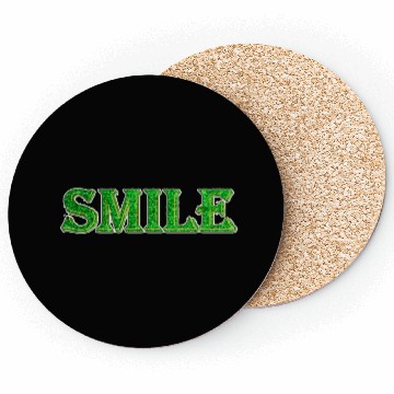 Discover green smile design Coasters