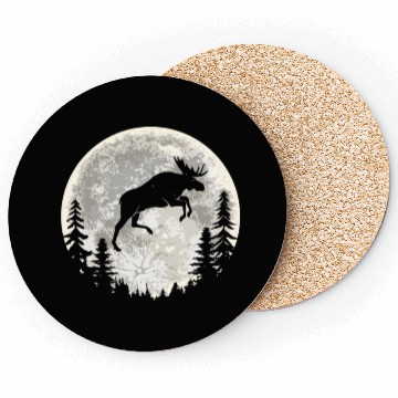 Discover Moose Elk Moon Coasters