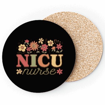 Discover NICU Nurse Floral Tribute Coasters
