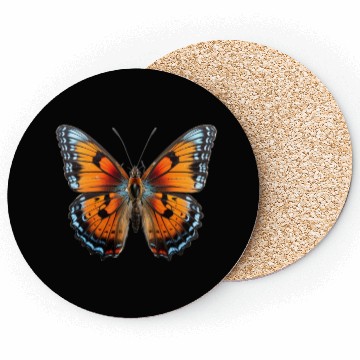 Discover Butterfly Colorful Enchanting Delicate Insects Coasters
