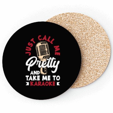 Discover Funny Karaoke Singer Singing Musician Karaoke Gift Coasters