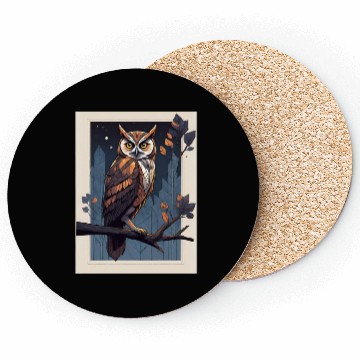 Discover Night Owl Geometry Coasters