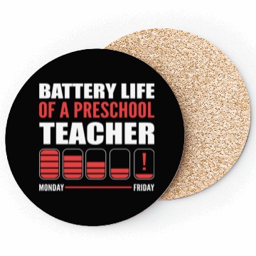Discover Preschool Teacher Funny Teacher Gift Coasters