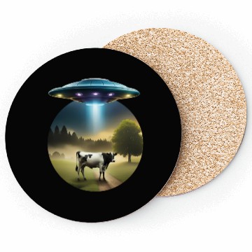 Discover UFO Cow Abduction Coasters