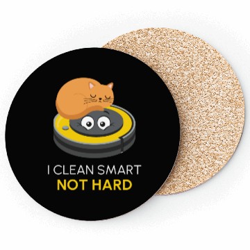 Discover I Clean Smart Cat Kitten Robot Vacuum Coasters