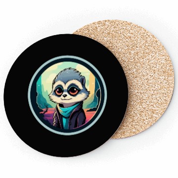 Discover Meerkat Illustration Coasters